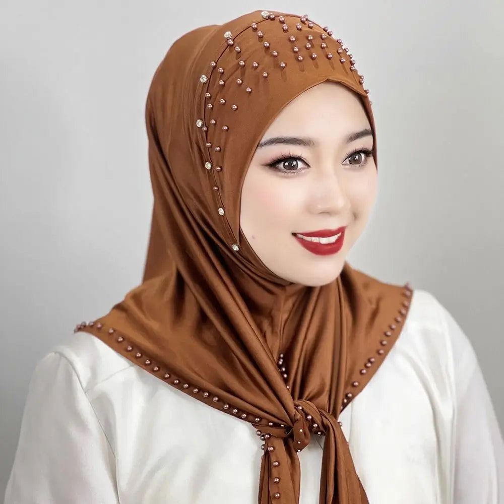 “Soft. Secure. Stunning hijab.''